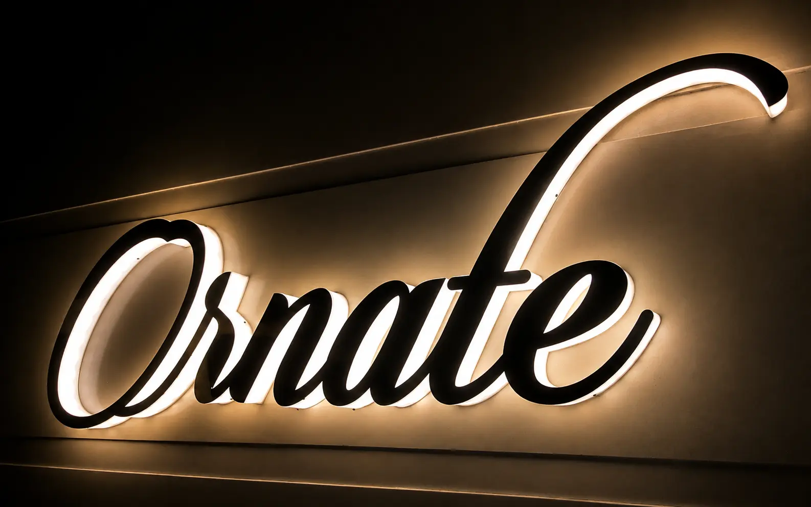 Backlit LED Sign — Ornate, Mumbai
