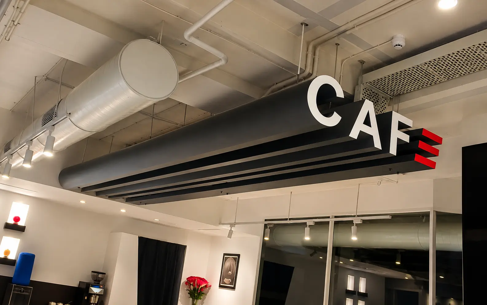 Acrylic 3D Channel Letters — Cafe — Suspended Ceiling Letters, Mumbai