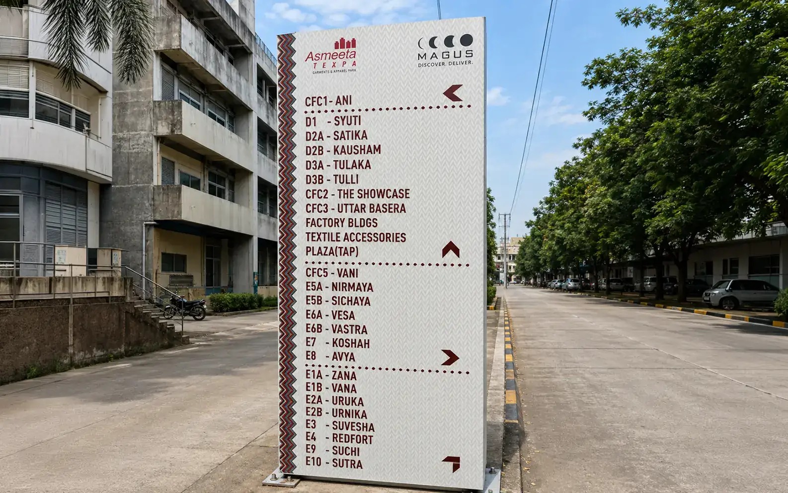 Pylons — Asmeeta Texpa — Garments & Apparel Park, Mumbai