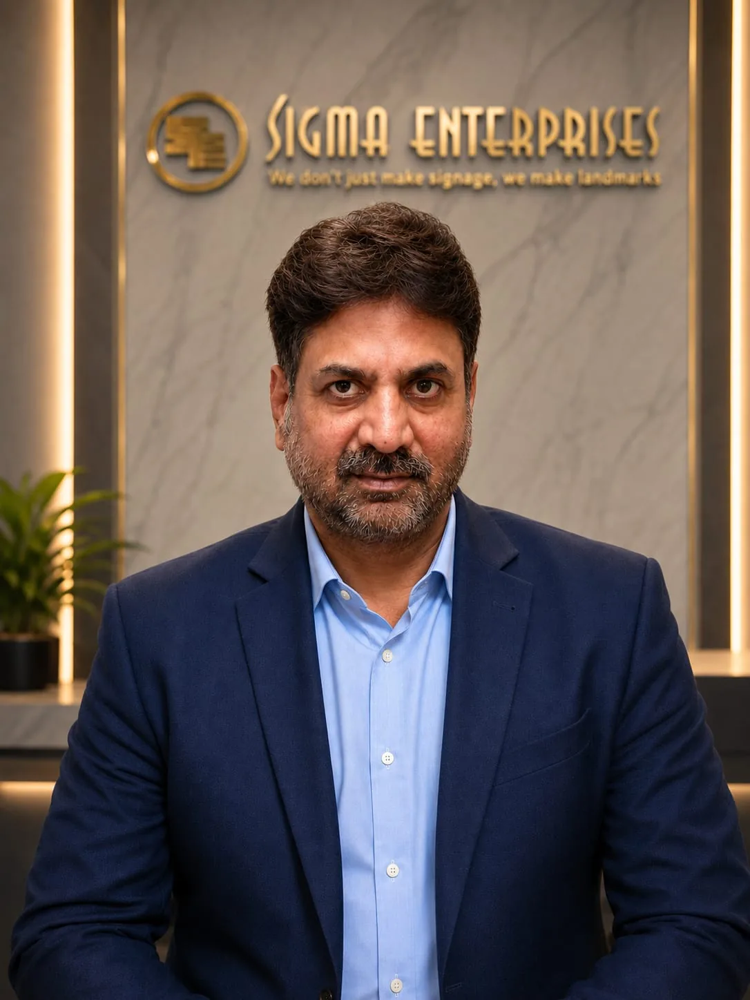 Portrait of Irfan Siddiqui, Director of Sigma Enterprises