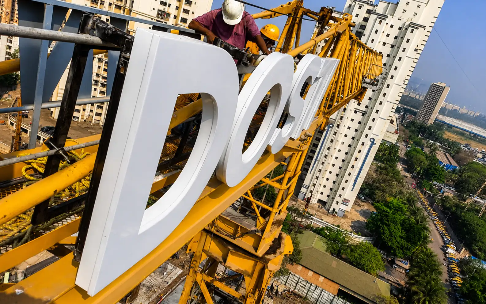 Crane Signs — Installation at Height — Mumbai, Mumbai