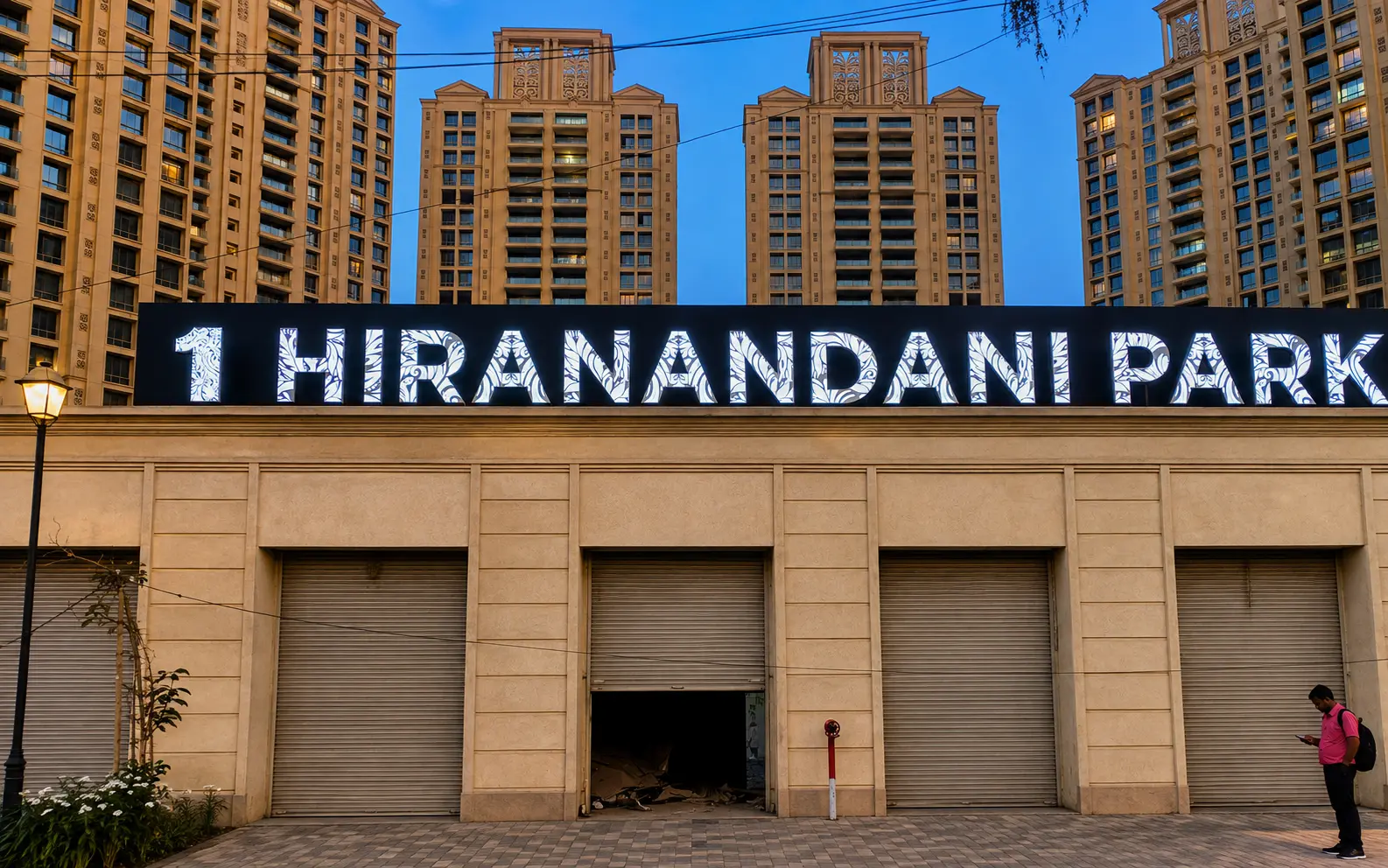 Frontlit LED Sign — 1 Hiranandani Park, Mumbai