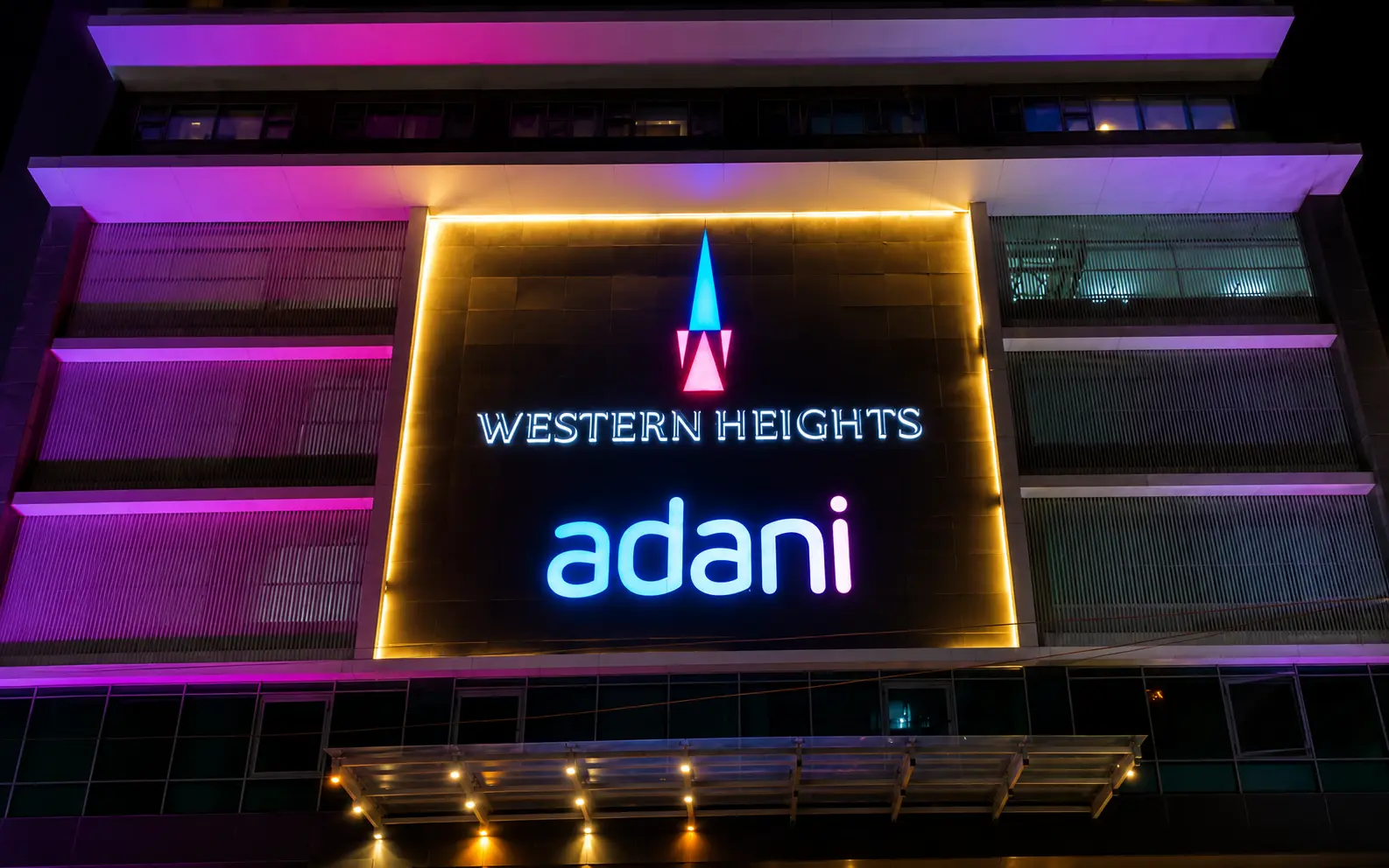 Frontlit LED Sign — Western Heights — Adani, Mumbai
