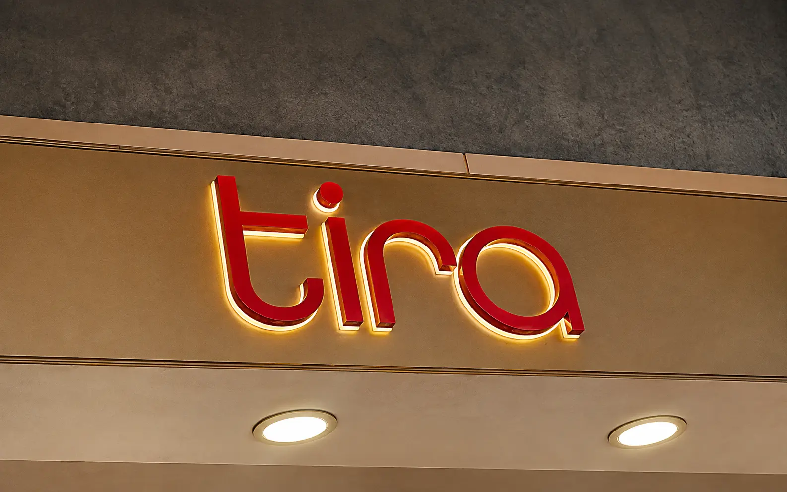 Backlit LED Sign — Tira, Mumbai