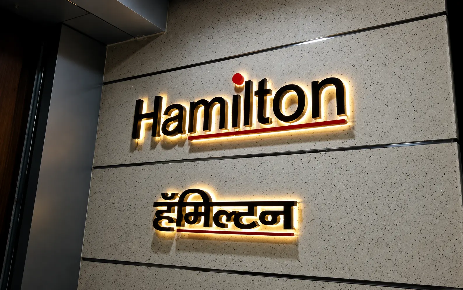 Backlit LED Sign — Hamilton, Mumbai