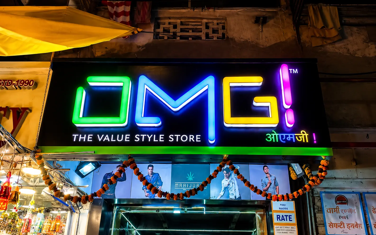Frontlit LED Sign — OMG! The Value Style Store, Mumbai