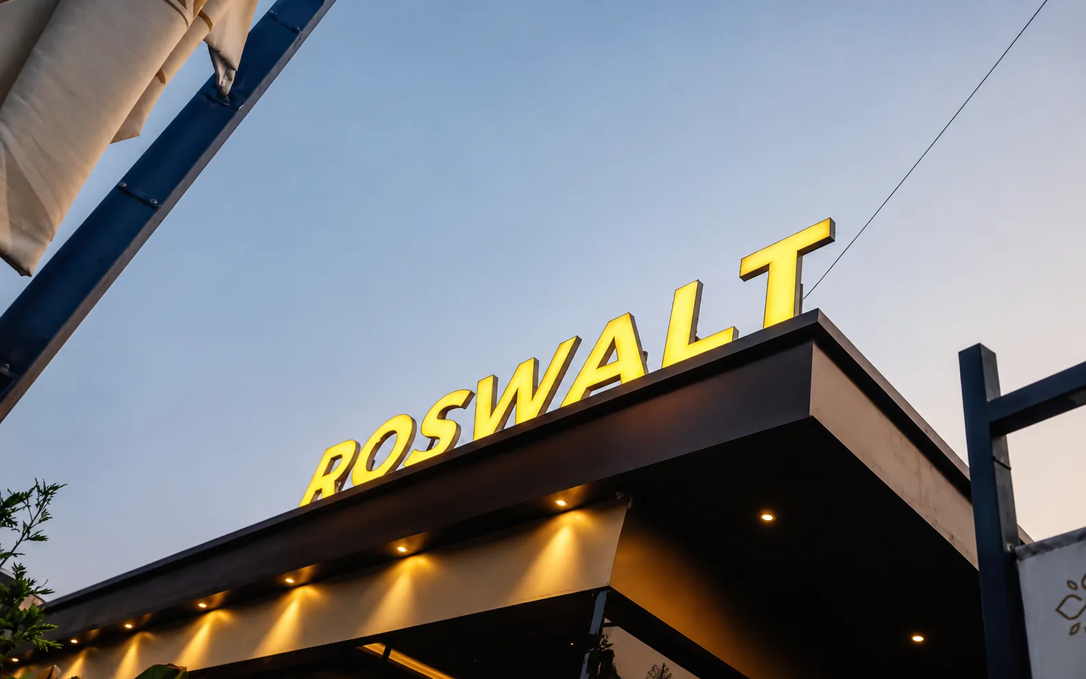 Frontlit LED Sign — Roswalt Rooftop, Mumbai