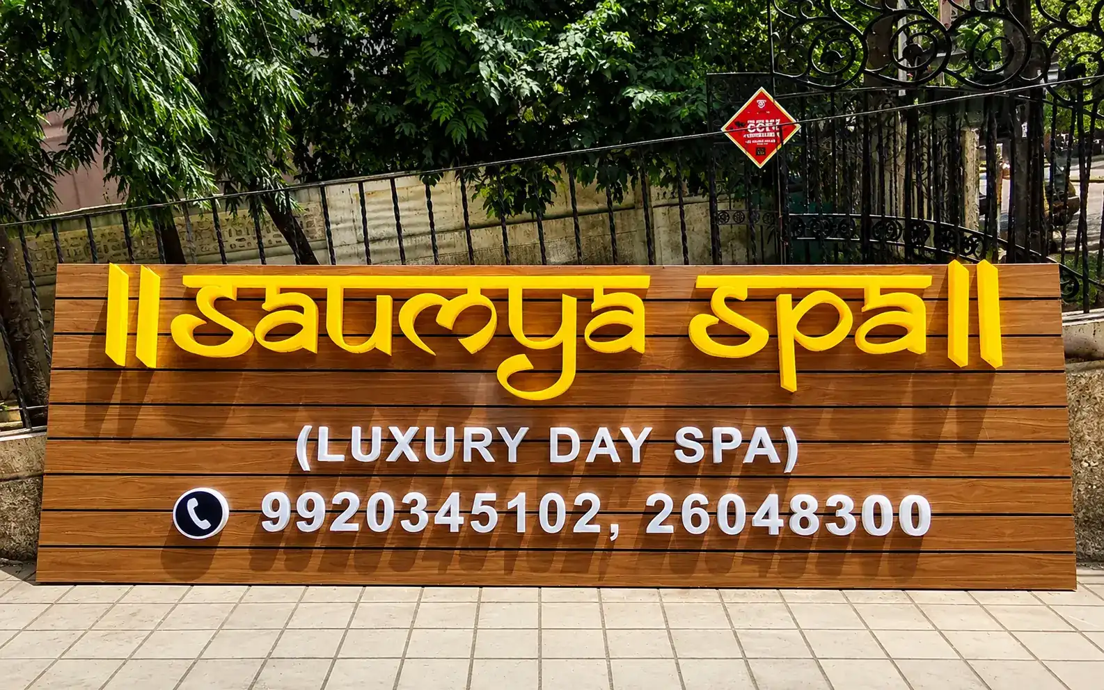 Acrylic 3D Channel Letters — Saumya Spa, Mumbai