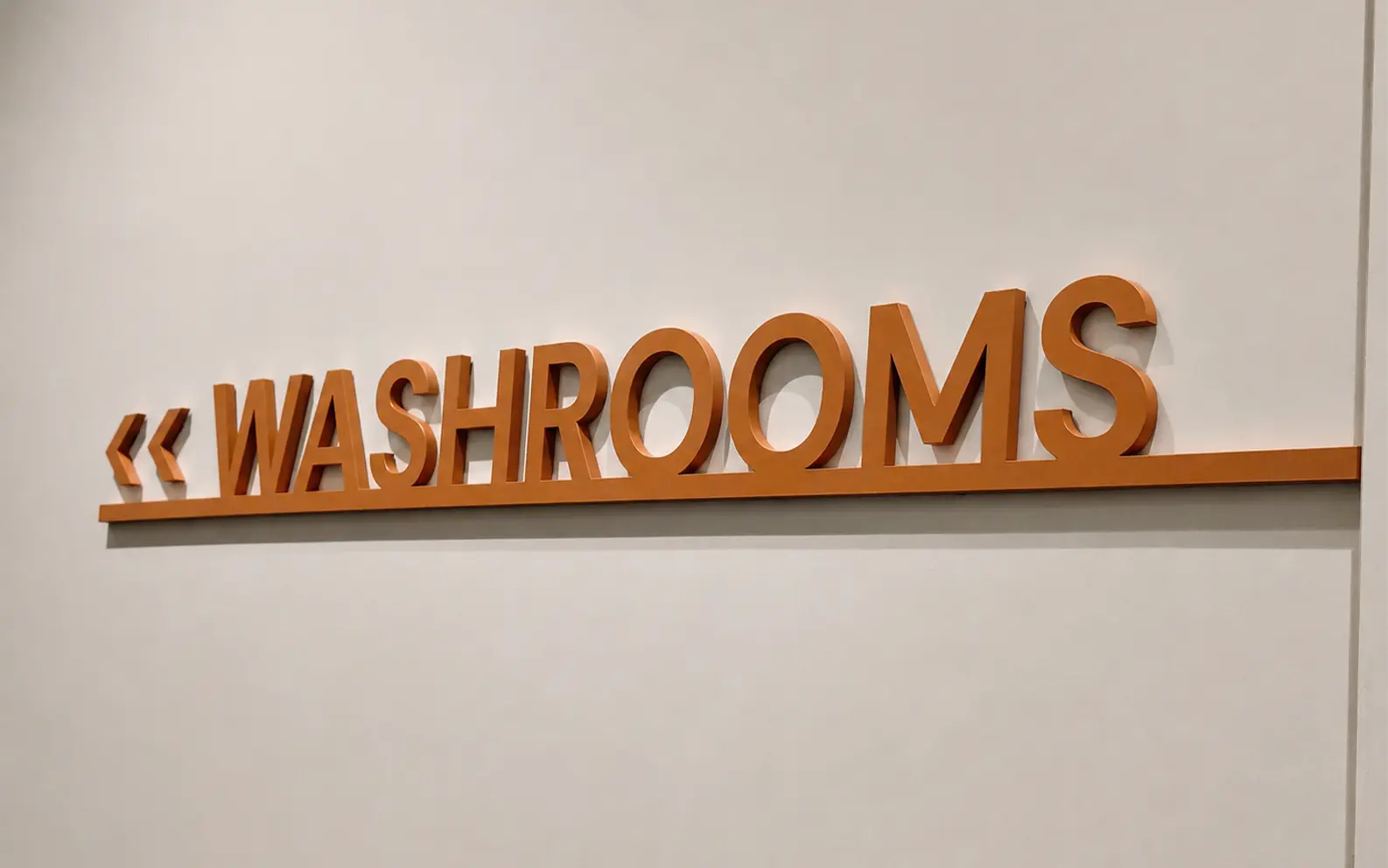 Safety & Utility Signage — Washrooms Directional Lettering, Mumbai