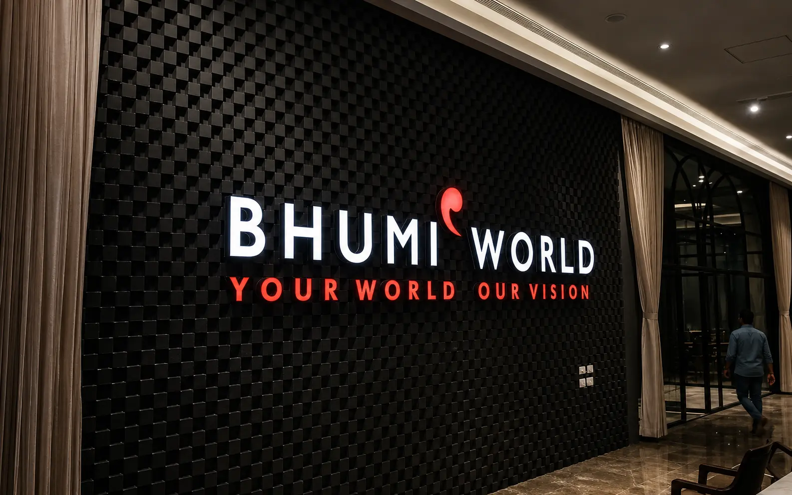 Frontlit LED Sign — Bhumi World