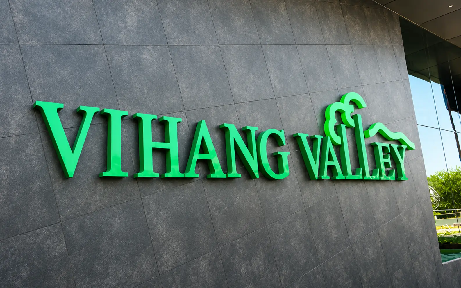 Acrylic 3D Channel Letters — Vihang Valley, Mumbai