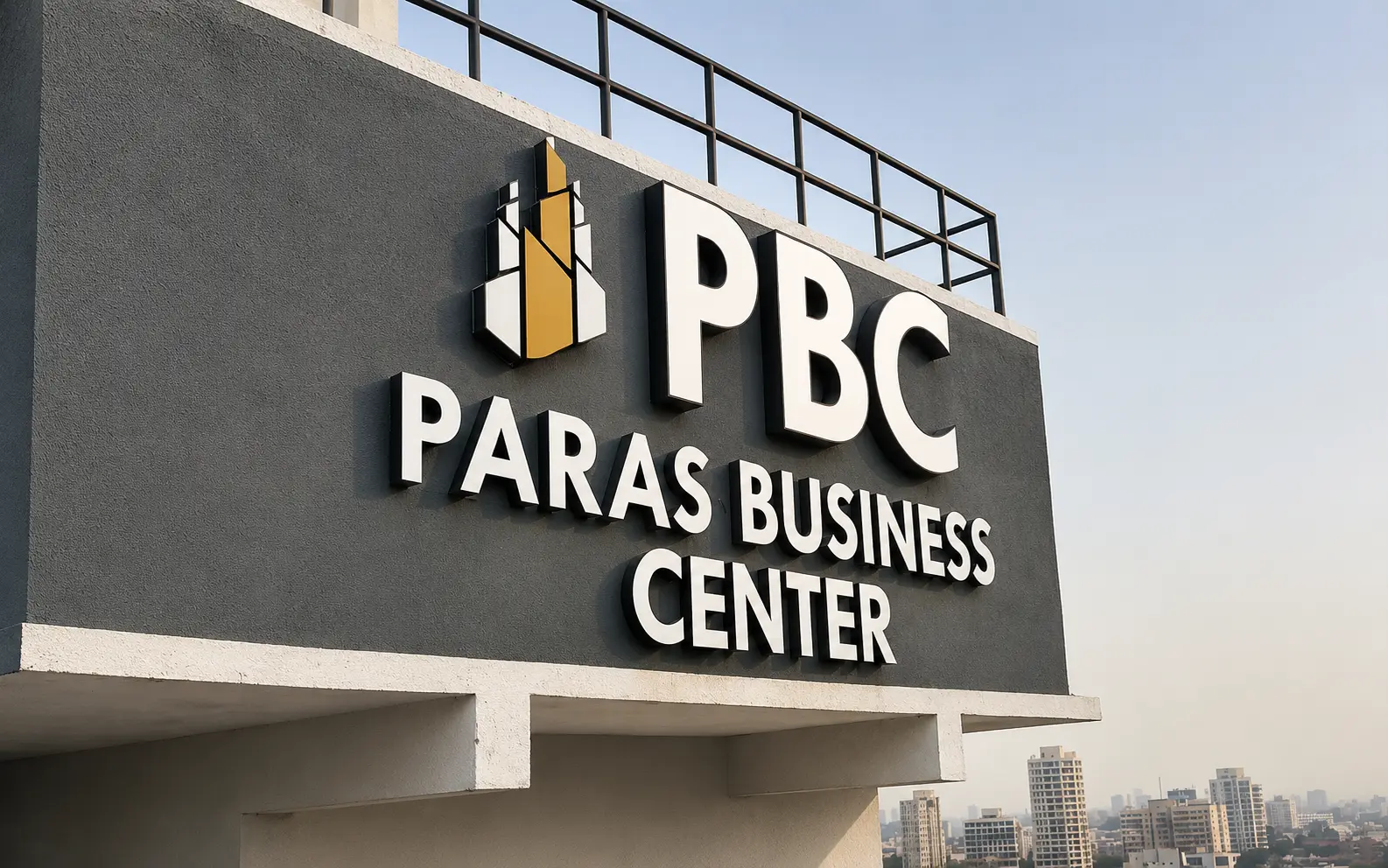 Acrylic 3D Channel Letters — Paras Business Center, Mumbai