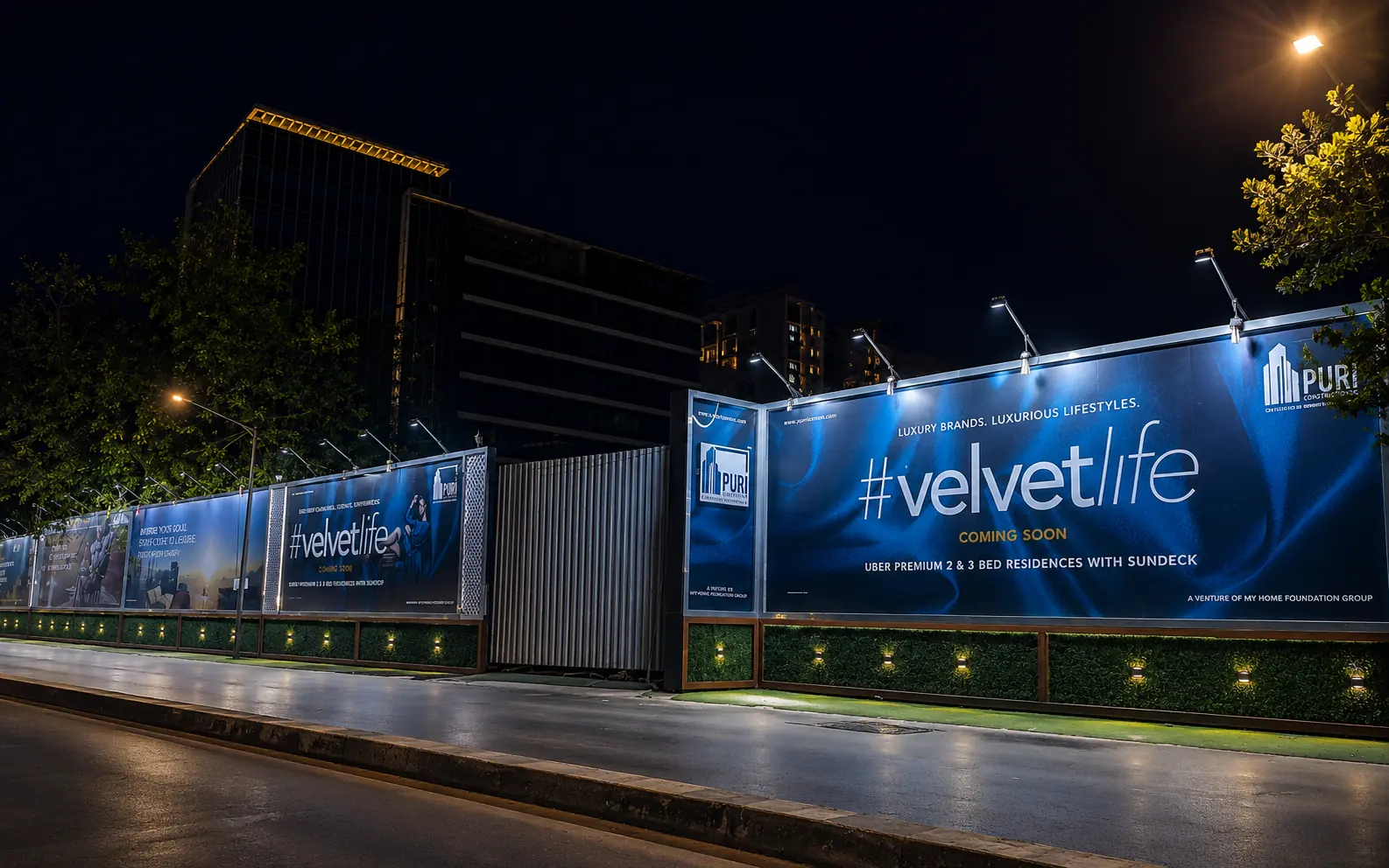 Facade Cladding — #velvetlife — Puri Construction, Mumbai